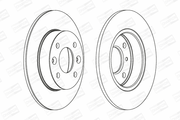 561257CH CHAMPION Тормозной диск (фото 1)