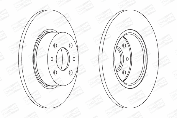 561329CH CHAMPION Тормозной диск (фото 1)