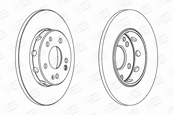 561332CH CHAMPION Тормозной диск (фото 1)