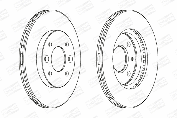 561336CH CHAMPION Тормозной диск (фото 1)