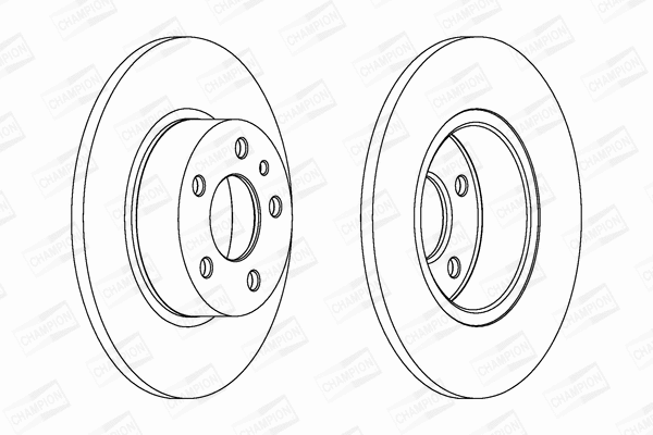 561340CH CHAMPION Тормозной диск (фото 1)