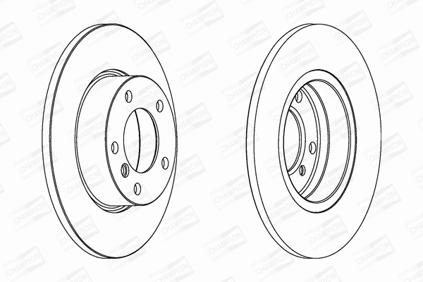 561550CH CHAMPION Тормозной диск (фото 1)