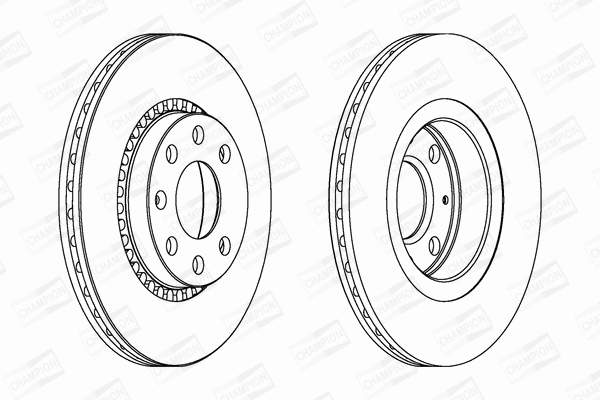 561588CH CHAMPION Тормозной диск (фото 1)