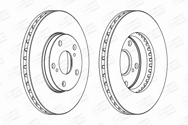 561676CH CHAMPION Тормозной диск (фото 1)