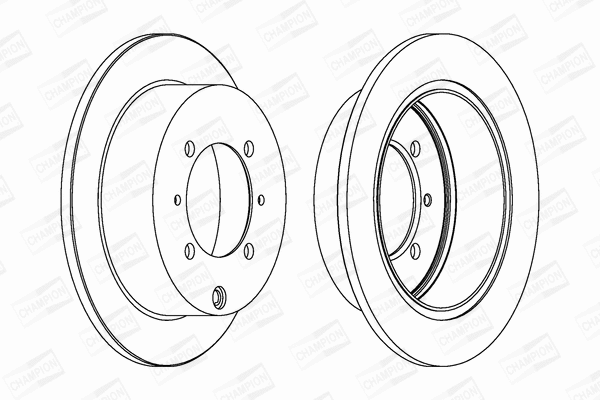 562018CH CHAMPION Тормозной диск (фото 1)