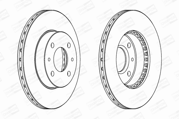 562025CH CHAMPION Тормозной диск (фото 1)