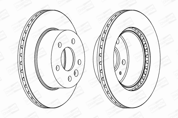 562054CH CHAMPION Тормозной диск (фото 1)