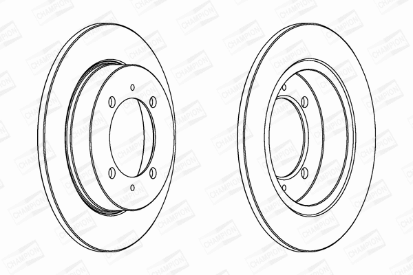 562059CH CHAMPION Тормозной диск (фото 1)