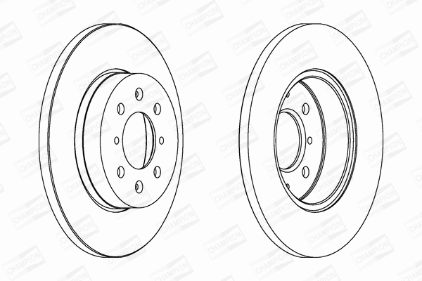 562082CH CHAMPION Тормозной диск (фото 1)