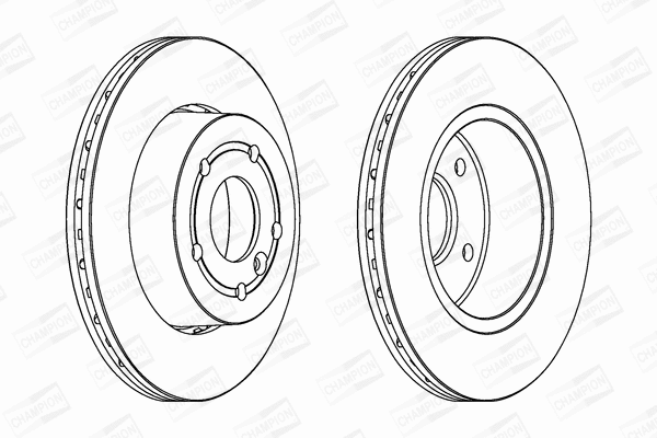 562110CH CHAMPION Тормозной диск (фото 1)