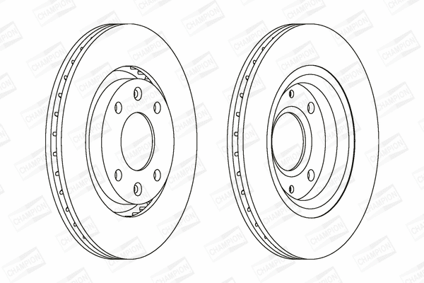 562128CH CHAMPION Тормозной диск (фото 1)