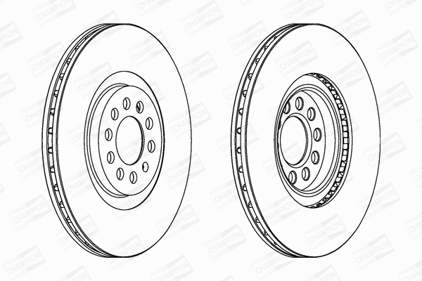562132CH CHAMPION Тормозной диск (фото 1)