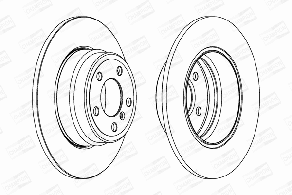 562135CH-1 CHAMPION Тормозной диск (фото 1)