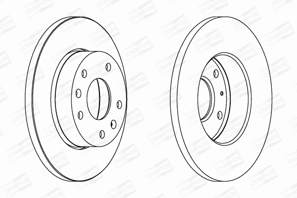 562153CH CHAMPION Тормозной диск (фото 1)