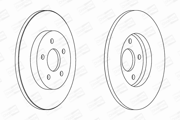 562193CH CHAMPION Тормозной диск (фото 1)
