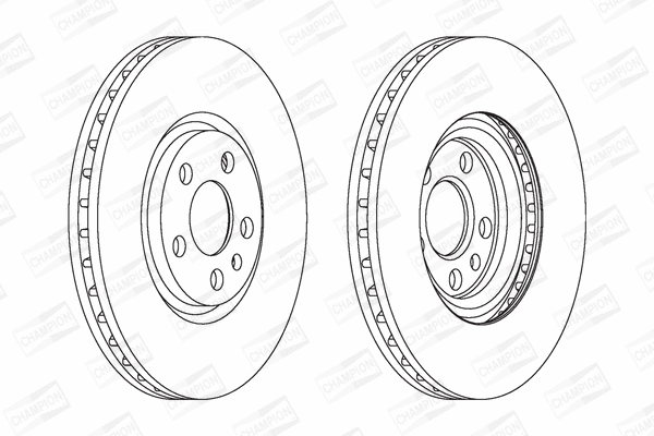 562224CH CHAMPION Тормозной диск (фото 1)