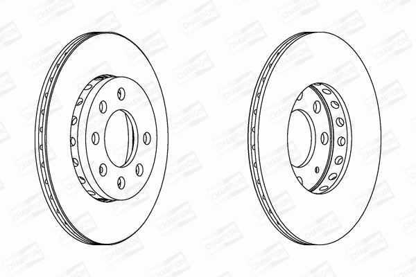 562226CH CHAMPION Тормозной диск (фото 1)