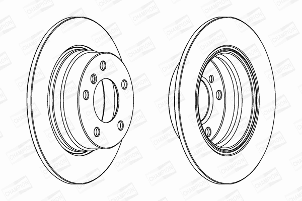 562259CH CHAMPION Тормозной диск (фото 1)