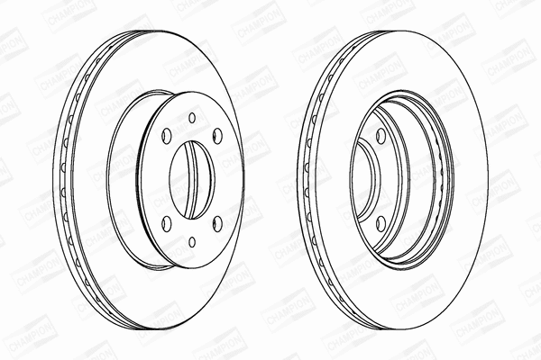 562273CH CHAMPION Тормозной диск (фото 1)
