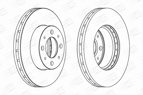 562296CH CHAMPION Тормозной диск (фото 1)