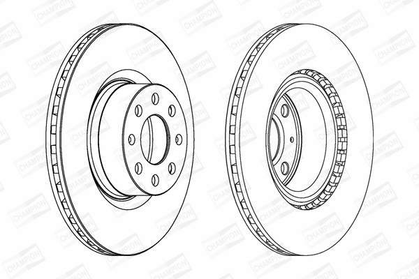 562297CH CHAMPION Тормозной диск (фото 1)