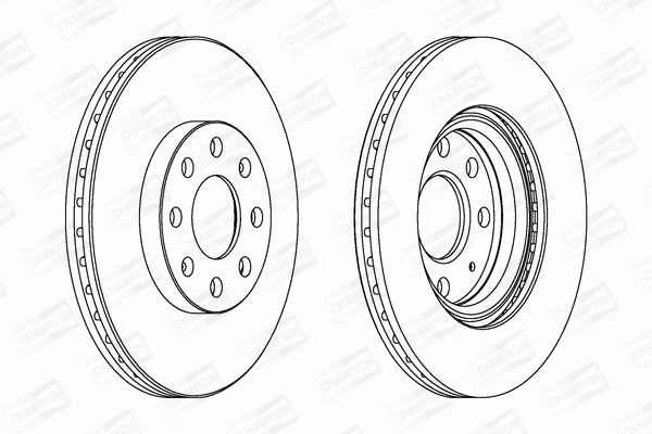 562304CH CHAMPION Тормозной диск (фото 1)