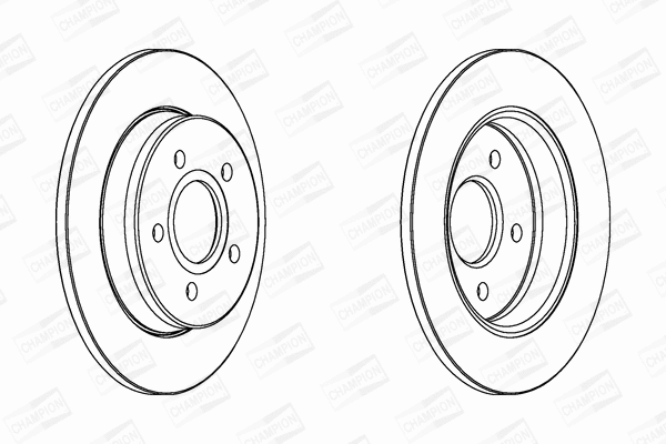562361CH CHAMPION Тормозной диск (фото 1)