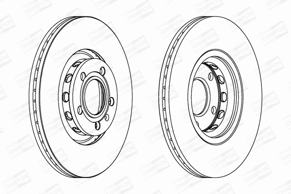 562383CH CHAMPION Тормозной диск (фото 1)