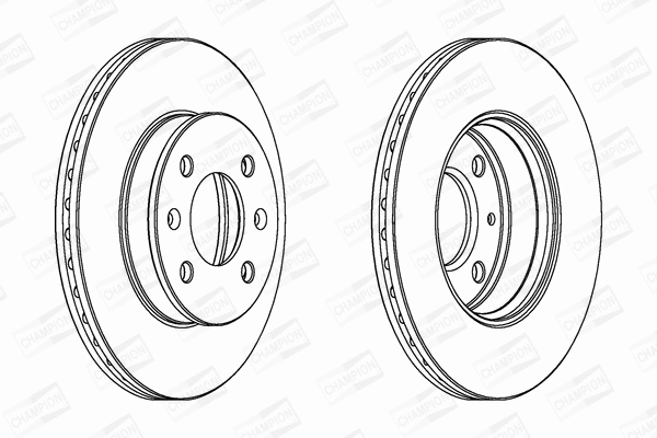562425CH CHAMPION Тормозной диск (фото 1)