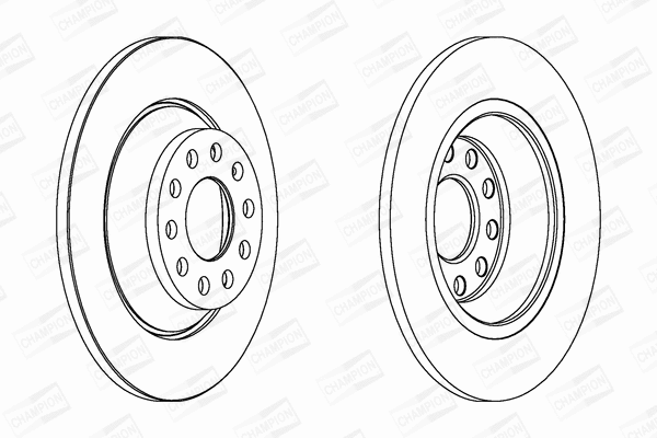 562438CH CHAMPION Тормозной диск (фото 1)