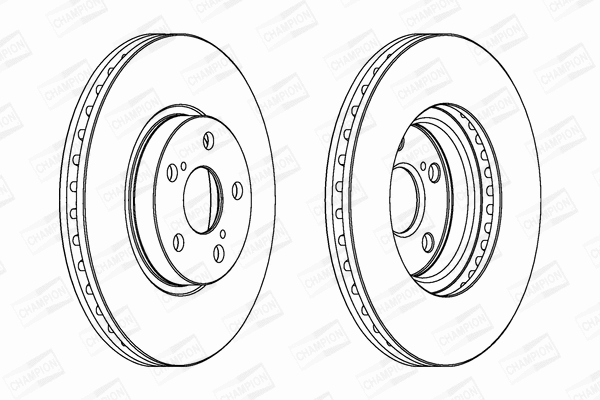 562453CH CHAMPION Тормозной диск (фото 1)