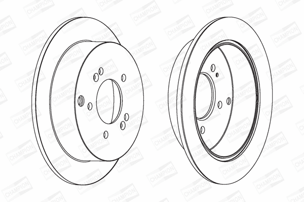 562454CH CHAMPION Тормозной диск (фото 1)