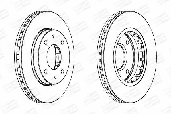 562459CH CHAMPION Тормозной диск (фото 1)