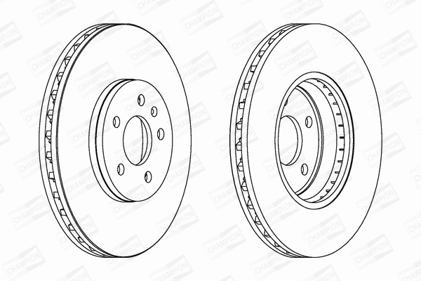 562511CH CHAMPION Тормозной диск (фото 1)