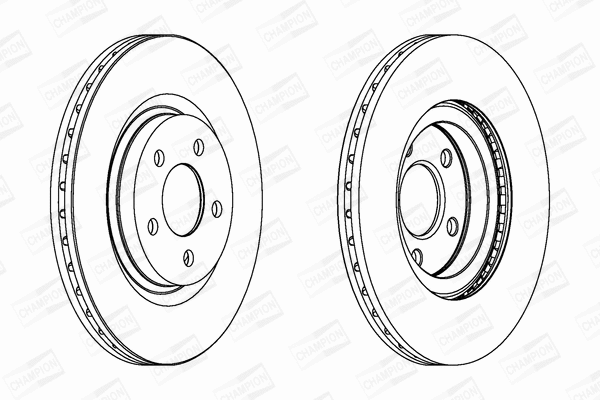 562524CH CHAMPION Тормозной диск (фото 1)