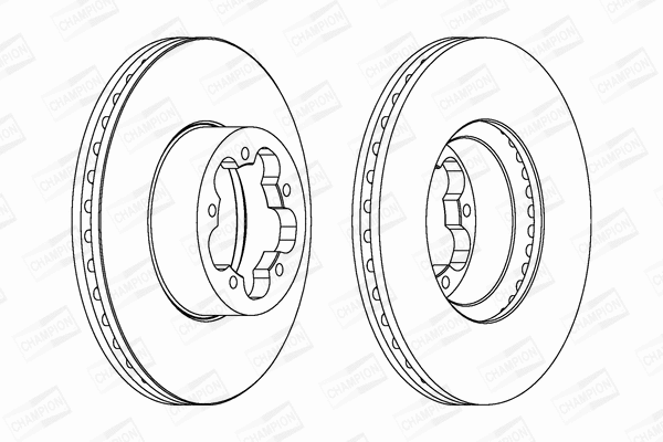 562541CH CHAMPION Тормозной диск (фото 1)