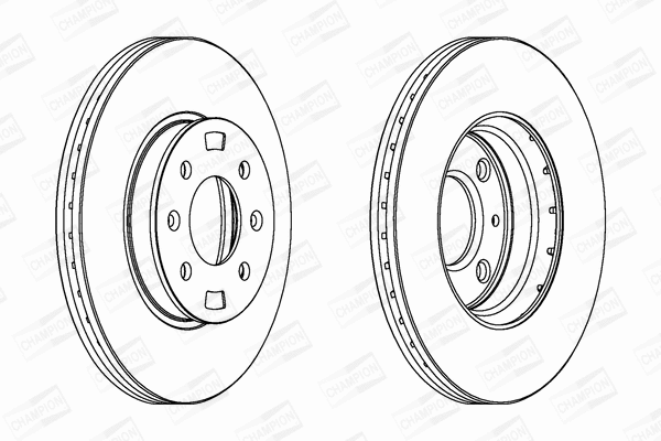 562554CH CHAMPION Тормозной диск (фото 1)