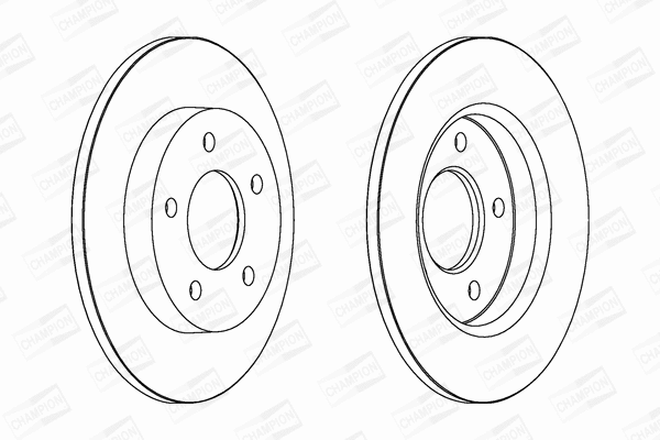 562560CH CHAMPION Тормозной диск (фото 1)