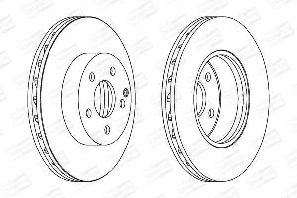 562627CH CHAMPION Тормозной диск (фото 1)