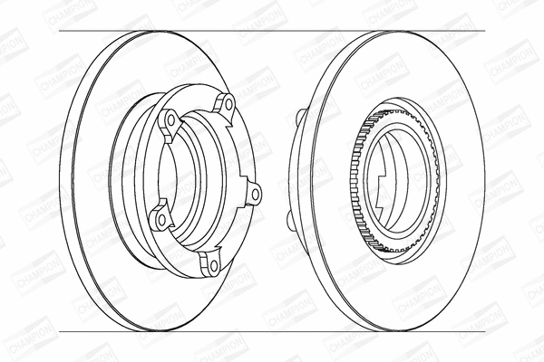 562638CH-1 CHAMPION Тормозной диск (фото 1)