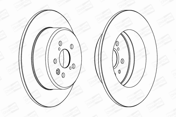 562639CH CHAMPION Тормозной диск (фото 1)
