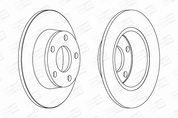 562690CH CHAMPION Тормозной диск (фото 1)