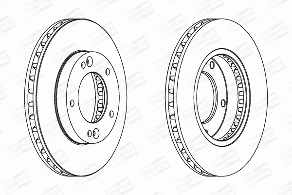 562772CH CHAMPION Тормозной диск (фото 1)