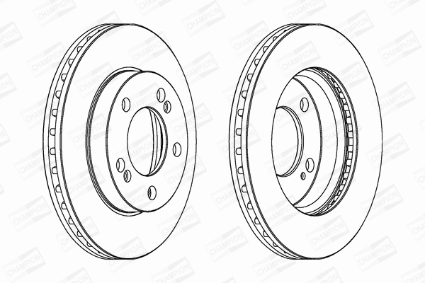 562785CH CHAMPION Тормозной диск (фото 1)
