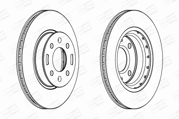562796CH CHAMPION Тормозной диск (фото 1)