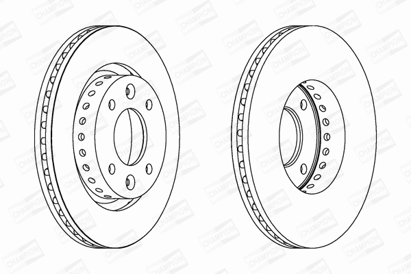 562799CH CHAMPION Тормозной диск (фото 1)