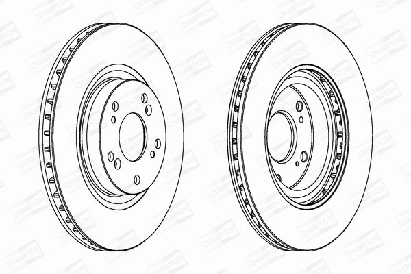 562807CH CHAMPION Тормозной диск (фото 1)