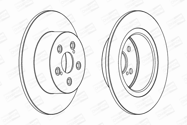 562812CH CHAMPION Тормозной диск (фото 1)