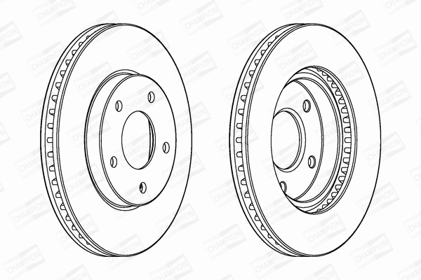 562820CH CHAMPION Тормозной диск (фото 1)