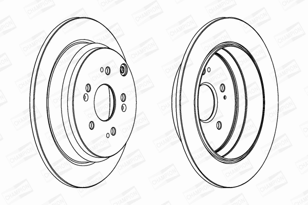 562884CH CHAMPION Тормозной диск (фото 1)